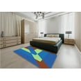 thumbnail image 4 of Ahgly Company Indoor Rectangle Patterned Sapphire Blue Area Rugs, 2' x 4', 4 of 6