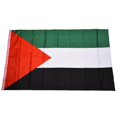 thumbnail image 1 of Palestine National Flag 5ft X 3ft H Ha, 1 of 5