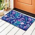 thumbnail image 3 of XMXY Area Rugs Doormat Outdoor Entrance, Butterflies Hibiscus Leaf Art Facecloth Non-slip Floor Mat Rug for Living Room Kitchen Sink Area Indoor,72"x48", 3 of 9
