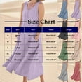 thumbnail image 3 of Savings SMihono Women's Summer Cotton Linen Long Dress Sleeveless Elegant Flowy Dresses Plus Size Loose Comfy Dress with Pockets Gray XXL, 3 of 4