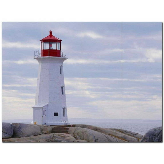 Lighthouse Ceramic Tile Mural Kitchen Backsplash Bathroom Shower 400818-S43