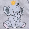 thumbnail image 7 of larppty Infant Baby Boy Clothes Elephant Style Long Sleeve Romper + Pants + Hat 3PCS Outfits Set, 7 of 7