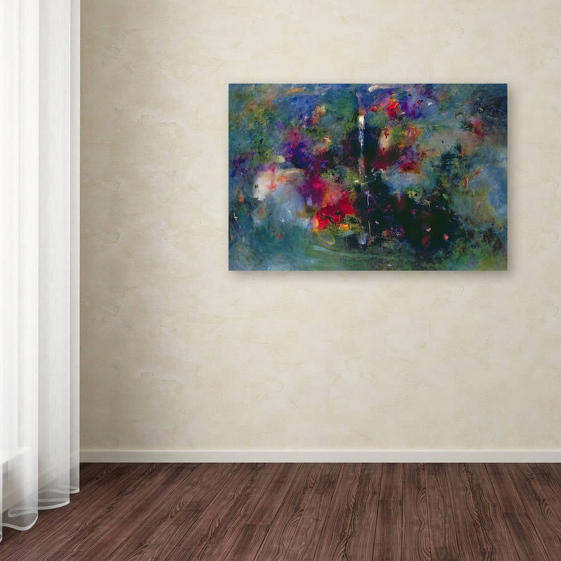 Trademark Fine Art "Valley of the Waterfalls " Canvas Art by Jane Deakin