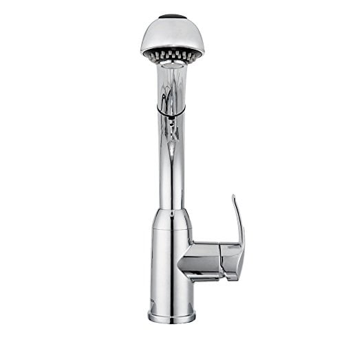 Chrome Dura Faucet DF-NMK861-CP RV Hi-Rise Pull-Out Kitchen Faucet