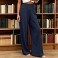 thumbnail image 5 of Gytharion Women's Wide Leg Yoga Pants Elastic High Waisted Fitness Pants Stretchy Loose Solid Color Sports Pants with Pockets, 5 of 5