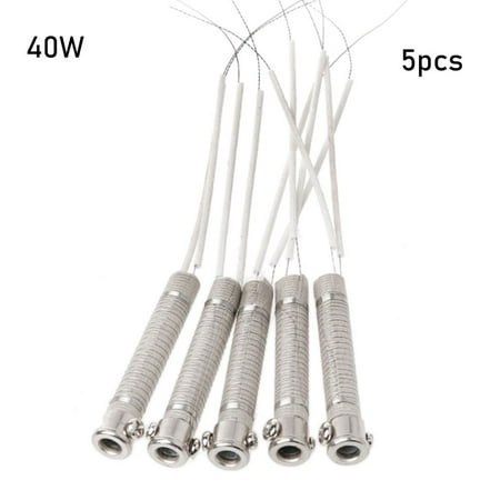 

1/2/5pcs Hot Sale 220V 30W40W60W Durable Metalworking accessory Welding Tool Soldering Iron Core Weld Equipment Heating Element Replacement 40W 5PCS
