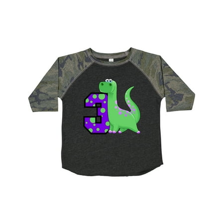 

Inktastic Dinosaur 3rd Birthday Gift Toddler Boy or Toddler Girl T-Shirt