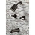 thumbnail image 2 of Kingston Brass KBX8145DPL Paris Two-Handle Tub and Shower Faucet, Oil Rubbed Bronze, 2 of 5