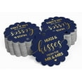thumbnail image 2 of Inkdotpot Real Gold Foil Hugs & Kisses From The Wedding Tags Favor Hang Paper Tags 50 Piece, 2 of 6