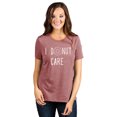 thumbnail image 2 of I Donut Care Women's Fashion Relaxed T-Shirt Tee Heather Rouge Small, 2 of 3
