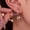 Style1-Gold, variant on Gold Dangle Earrings for Women, 18k Gold Plated Stacked Double Hoop Illusion Earrings Cubic Zirconia Huggie Earrings for Women Trendy
