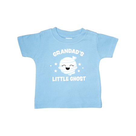 

Inktastic Cute Grandad s Little Ghost with Stars Gift Baby Girl T-Shirt