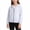 White, variant on Kids Solid Color Long Sleeve Zipper Sun Protection Jacket, Thin Breathable Anti-UV Outerwear for Summer Outdoor Boys Girls Daily Sunscreen Coat Blue 14-15 Years