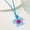 Blue-, variant on Cute Colorful Flower Pendant Necklace Korean Style Creative Fashion Choker Ch:yq-Yellow-