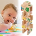 thumbnail image 3 of Juguete educativo para niños, 15 piezas de bloques de dominó de madera, juego de bloques de dominó para niños, bloques de dominó de madera, los mejores de su clase, 3 of 7