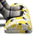thumbnail image 3 of Exotic Foot Rest, Pineapples Tropic Accents Coastal Theme Beach Island Fruit Kitchen Graphic, Non-Slip Backing Adjustable Ergonomic Memory Foam Leg Support for Office, Yellow Grey Black, by Ambesonne, 3 of 5