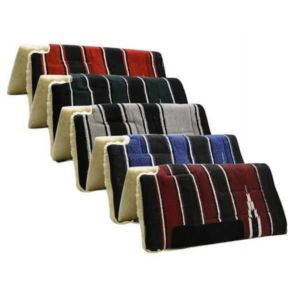 30" x 30" Economy Style Built-Up Cutback Saddle Pad (Gray)