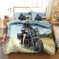 thumbnail image 1 of 3D Digital Printing Motorcycle Bedding Set For Boys And Girls JC16 173*218, 1 of 2