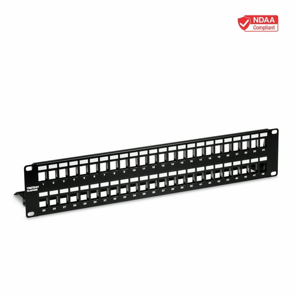 TRENDnet TC-KP48S 48-Port Blank Keystone Shielded Patch Panel