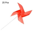 thumbnail image 3 of 25pcs Windmills for the Yard Garden 17 Inch x 11 Inch 4 Leaves, Red, 3 of 6