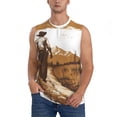 thumbnail image 1 of Balery Western Cowboy Countryside Camisetas sin mangas para hombre, absorbe la humedad y protege contra el mal olor.-XX-Large, 1 of 7