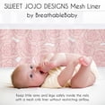 thumbnail image 2 of Sweet Jojo Designs + BreathableBaby Rose Blush Pink Breathable Mesh Crib Liner Pad, 2 of 6