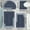 Blue, variant on 4 Piece Bathroom Mat Set Non Slip Absorbent Washable Bath Rugs for Home Hotel Shower Room