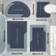 thumbnail image 1 of Juego de 4 alfombras de baño, tamaño grande, súper absorbentes, lavables en seco, antideslizantes, fáciles de limpiar, ideales para cualquier hogar, hotel, ducha, alfombra de baño de poliéster., 1 of 6