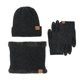thumbnail image 1 of Conjunto de gorro, bufanda y guantes de invierno cálidos, bufanda forrada de lana resistente al viento para exteriores, conjunto de 3 piezas, 1 of 6