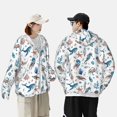 thumbnail image 4 of Balery Undersea Animals Sudadera ligera de manga larga con capucha y protección solar UPF 50+ para hombre y mujer, ideal para pesca y running-Small, 4 of 7