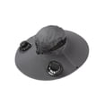 thumbnail image 3 of Sombrero de ancha para exteriores con ventilador incorporado, ligero, para pesca y playa gris, 3 of 8
