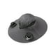 thumbnail image 3 of Sombrero de ala ancha para exteriores, para pesca, playa, con 2 ventiladores solares, ligero gris, 3 of 9