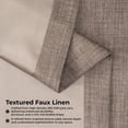 thumbnail image 3 of Half Price Drapes Dutch Cocoa Grommet Faux Linen Room Darkening Curtains for Bedroom & Living Room Curtains (1 Panel), Door & Window Curtains 120 inches long, Grommet Curtains, 50W X 120L, 3 of 9