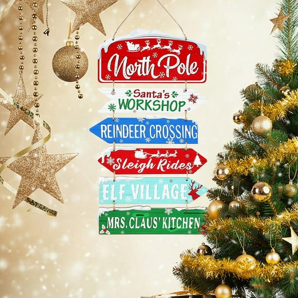 Viflosae Savings Christmas Wooden Hanging Sign Arrowhead Wooden Door Sign Pole Sleigh Ride Winter Holiday Party Outdoor Decorations Sign Decoration. Weekly flyer features