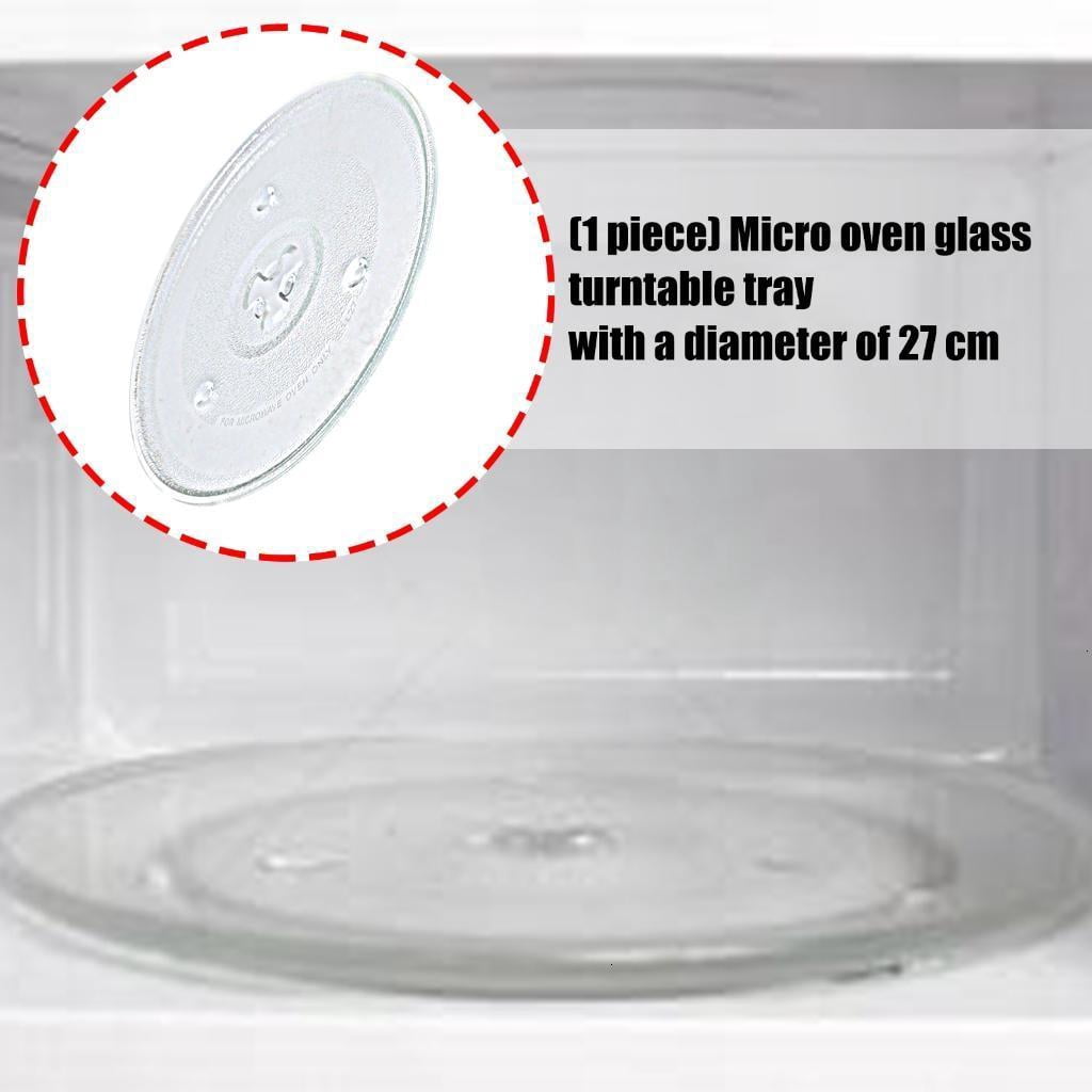 27cm Microwave Glass Turntable Tray Dishwasher Safe Replacement Plate for Microwave Accessories