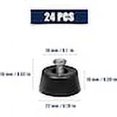 thumbnail image 3 of Juego de 24 patas para mueble, KkvoGmle, Caucho/Acero inoxidable, Negro, 3 of 6