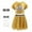 Gold, variant on Girls Sequins Dance Outfits Sparkly Jazz Latin Hip Hop Clothes Crop Top with Skirt 5-12 Years