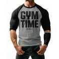 thumbnail image 2 of GYMISH RAGLAN Gym Time Workout Gym T-Shirt – Funny Gym Shirt for Men, Men's Workout Tee, Fitness & Bodybuilding Gym Apparel, 2 of 6