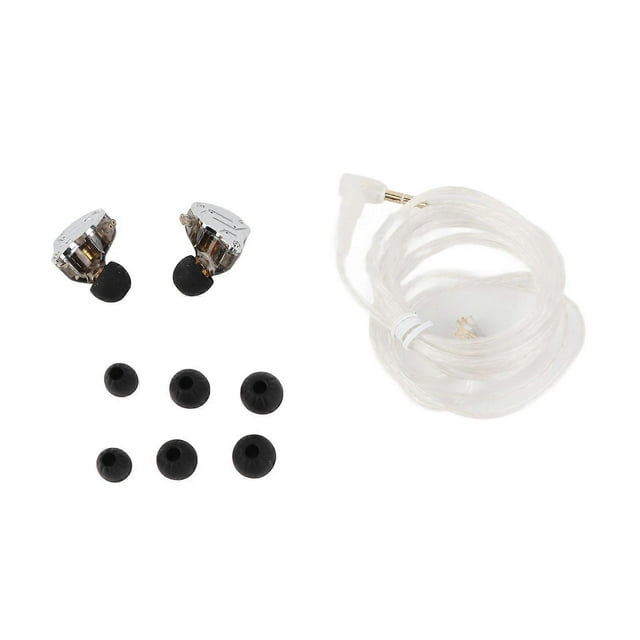 Wired In Ear Headphones Single Side 1DD+4BA Hybrid Driver 3.5mm Metal HiFi Earphone