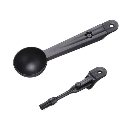

Gzztg Cleaning Brush Coffee Spoon Measuring Spoon Cleaning Brush Dual-Use Food Grade Material Home