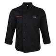 thumbnail image 1 of Hombres Mujeres Chaqueta Chaqueta de manga larga Ropa Uniforme de un pecho 2XL Sunnimix  Chaqueta de Chef de Manga Larga, 1 of 8