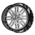 thumbnail image 2 of 22x12 XFX Flow XFX-303 Brushed & Milled With Black Lip Wheel 5x5/5x5.5 (-44mm), 2 of 2