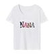 thumbnail image 1 of Camiseta para mujer de verano con cuello redondo para deportes, camping, regalo del día de San Valentín S, 1 of 7