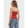 thumbnail image 2 of Strapless Crop Tube Tops for Women Solid Color Trendy Sexy Cami Tops, 2 of 4