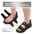 thumbnail image 3 of FitVille Wide Open Toe Sandals for Men Summer Diabetic Shoes for Men with Arch Support, Black, 11 Wide, 3 of 8