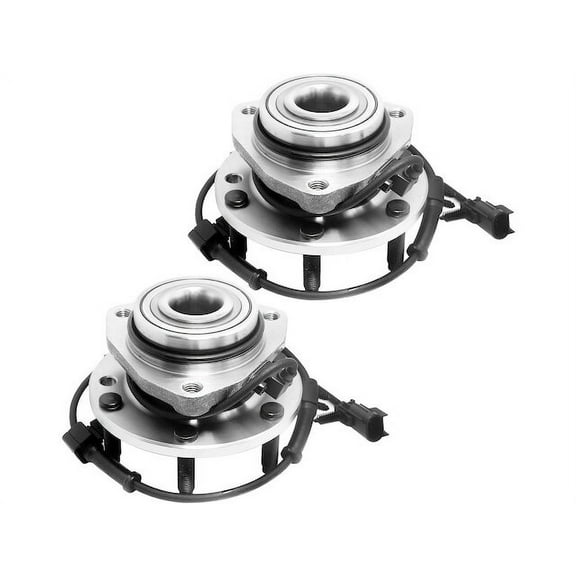 Front Wheel Hub Assembly Set - Compatible with 2002 - 2009 Chevy Trailblazer 2003 2004 2005 2006 2007 2008