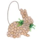 thumbnail image 1 of Letrero colgante de conejito de Pascua, Material de boj, Color madera, teñido artesanal, 33,5x33x0,5 cm, decoraciones para puerta de Pascua, 1 of 5