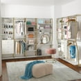 thumbnail image 2 of CosmoLiving by Cosmopolitan Gwyneth Closet - Vanity, White Faux Marble and Golden Bronze, 2 of 22