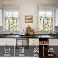 thumbnail image 4 of Yellow Lemon 3-Piece Kitchen Curtains Set Kitchen Curtains Sets with Valance for Windows Rod Pocket Machine Washable Kitchen Decor Decorations (54"x18"+2x27.5"x24"), 4 of 6