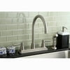 Kingston Brass Concord Double Handle Kitchen Faucet with Side Spray